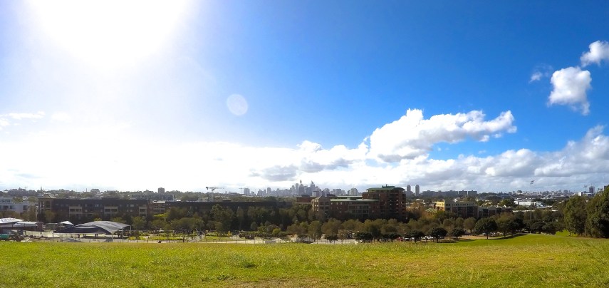 King of the hill at Sydney Park, top of a pretty snazzy heap.